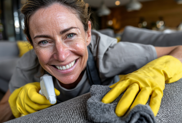 sharpfont_Professional_upholstery_cleaning_at_home_smiling_fe_21ed7ad5-63cc-42ea-bc69-01bf0701ca53_1